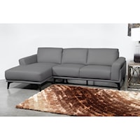 Contemporary 3-Seat Chaise Sectional with LAF Chaise