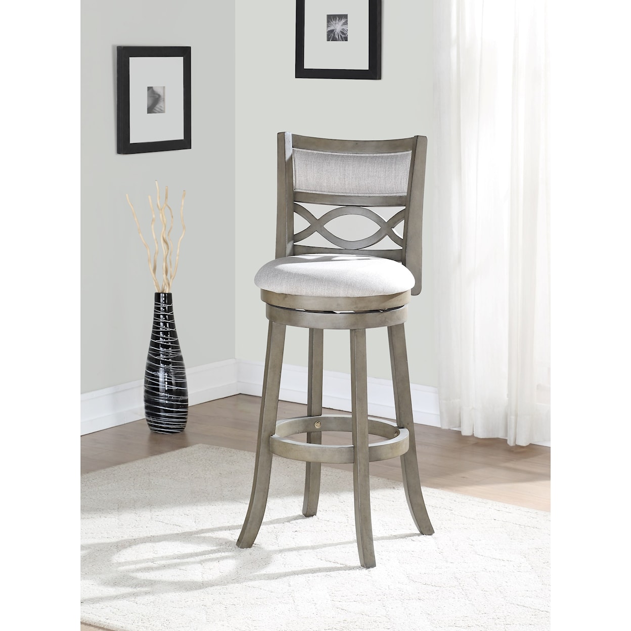 New Classic Manchester 29" Barstool with Fabric Seat