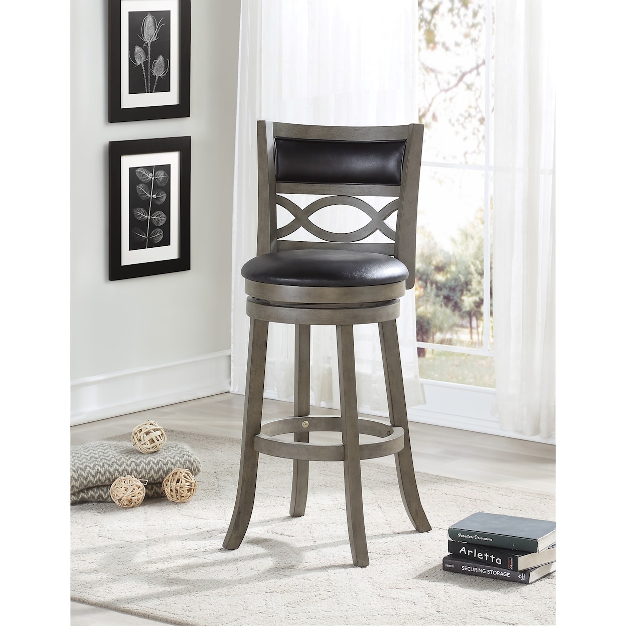 New Classic Manchester 29" Barstool with Polyurethane Seat