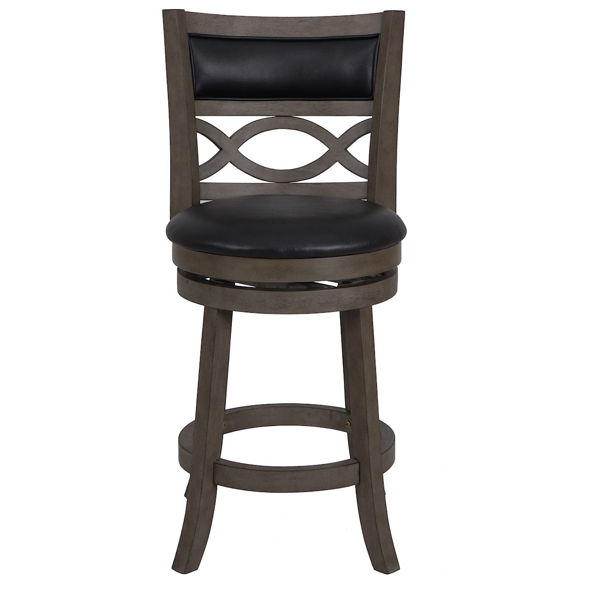 New Classic Furniture Manchester 24" Counter Stool with Polyurethane Seat