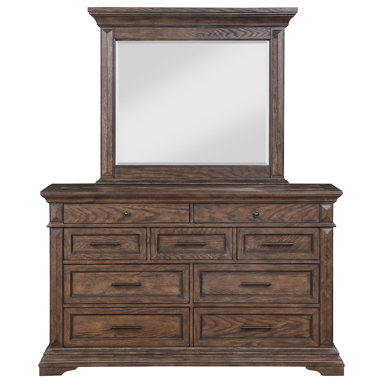 New Classic Furniture Mar Vista Dresser and Mirror Set
