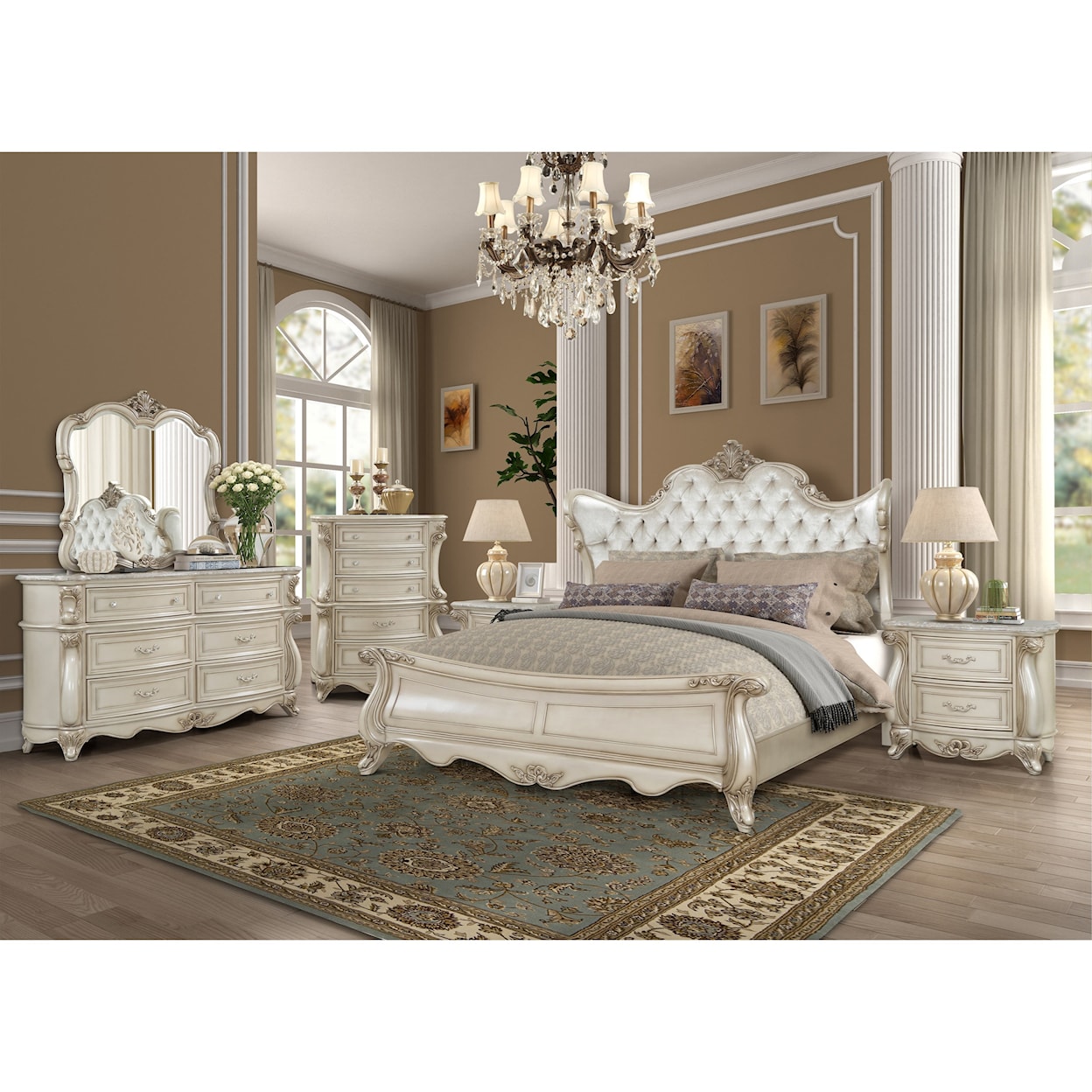 New Classic Furniture Monique King Bedroom Group