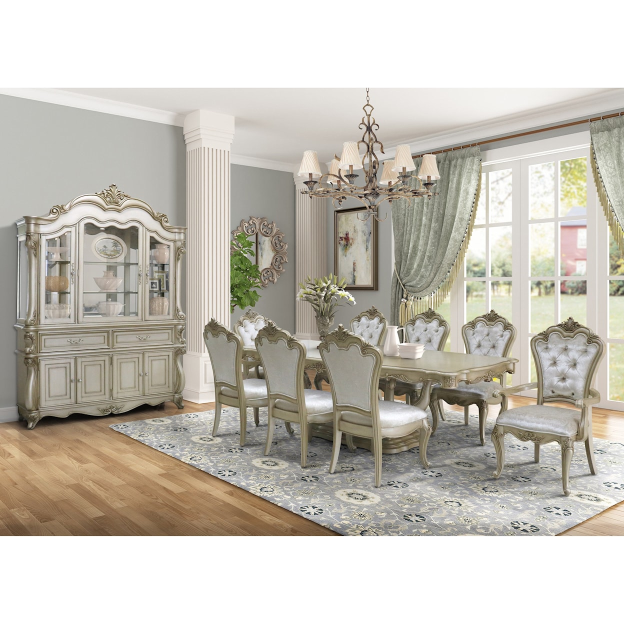 New Classic Furniture Monique Formal Dining Room Group 