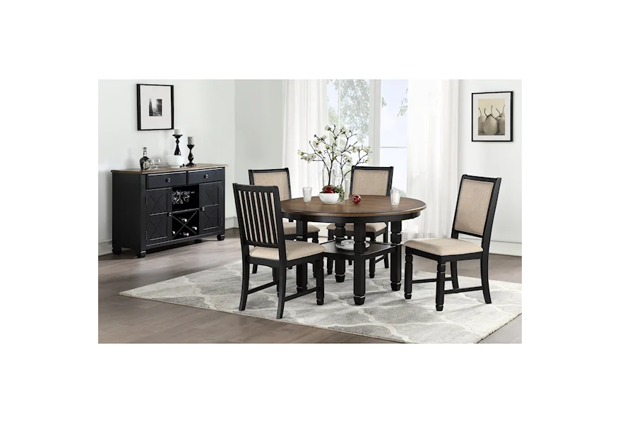 Prairie Point Dining Room Group by New Classic at Dream Home Interiors