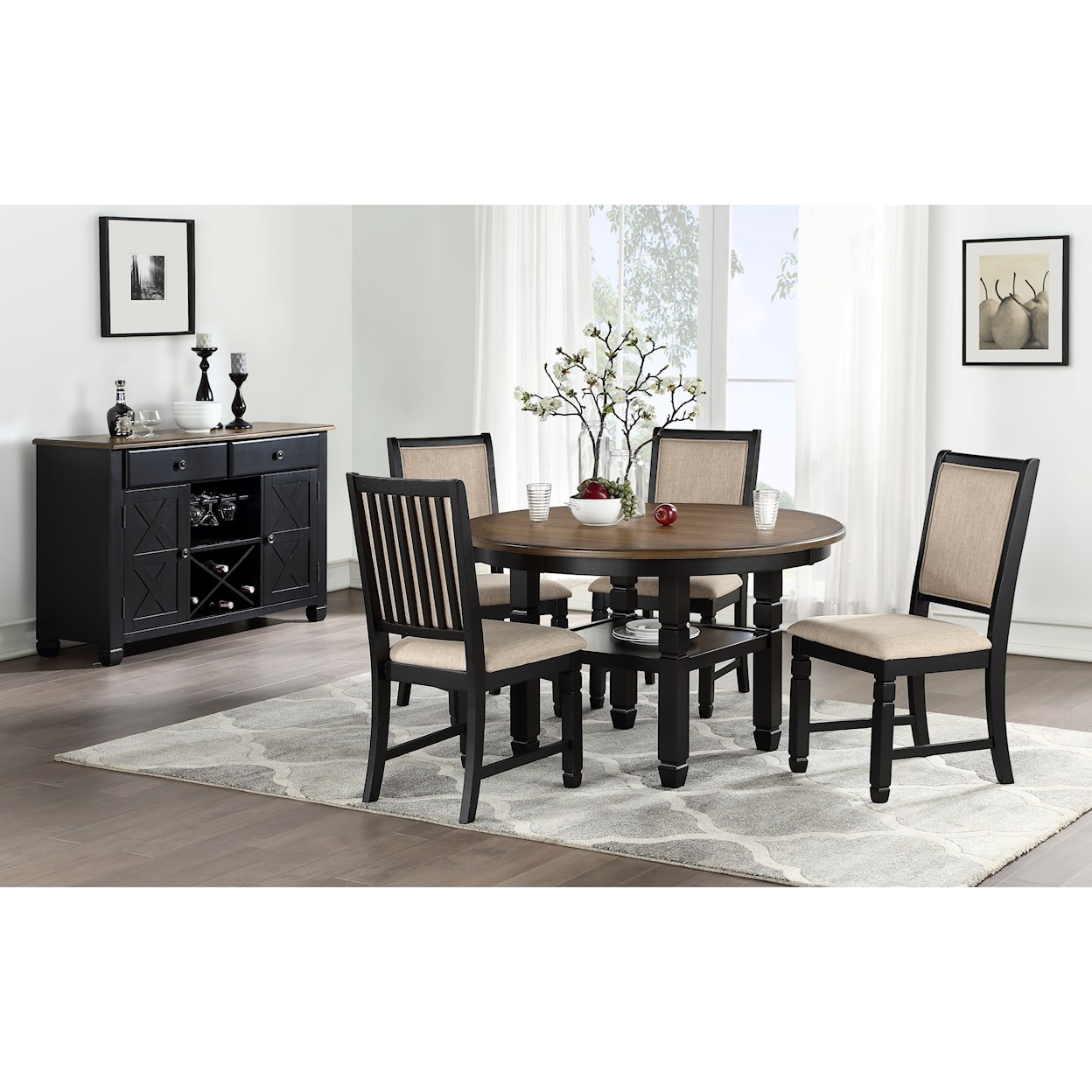 New Classic Furniture Prairie Point Dining Room Group