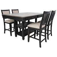 Farmhouse 5-Piece Table and Chair Set