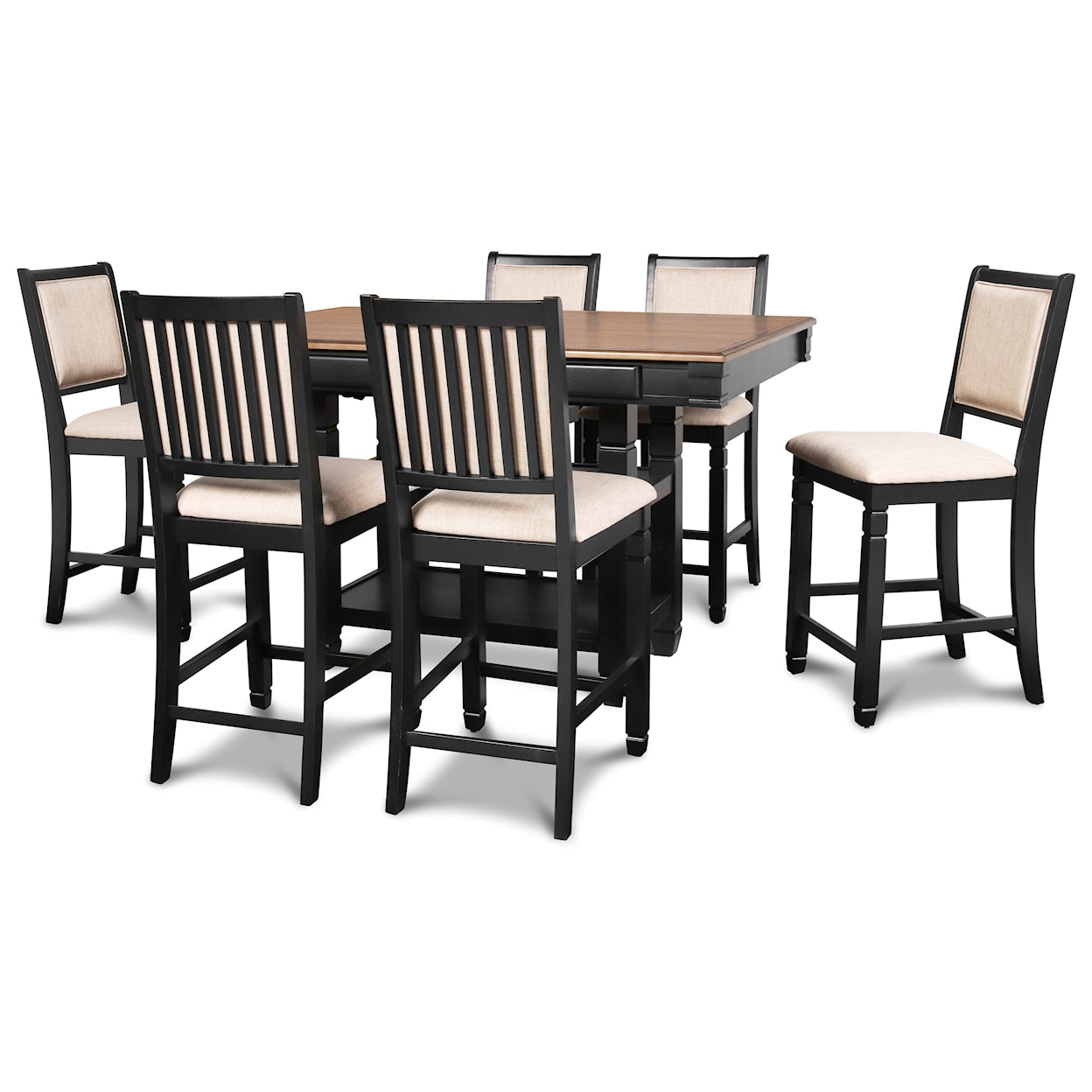 New Classic Prairie Point 7-Piece Table and Chair Set