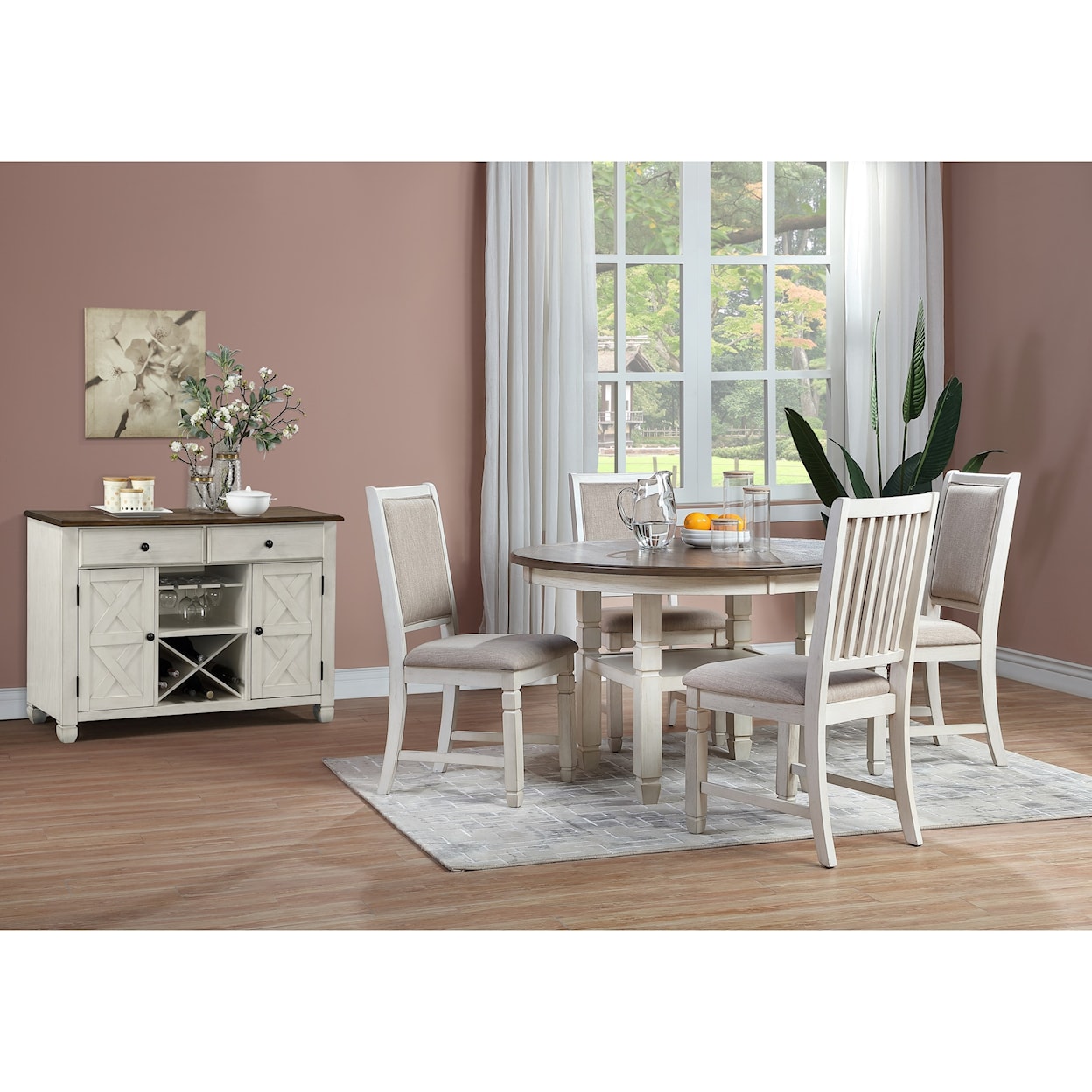 New Classic Furniture Prairie Point Dining Room Group