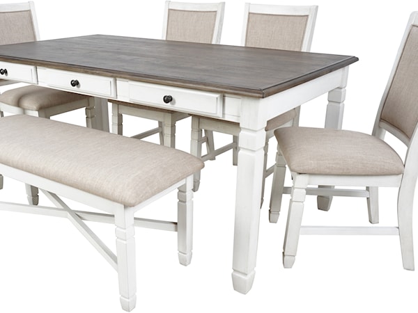 Table & Chair Set with Bench