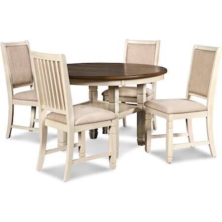 Farmhouse 5-Piece Table and Chair Set