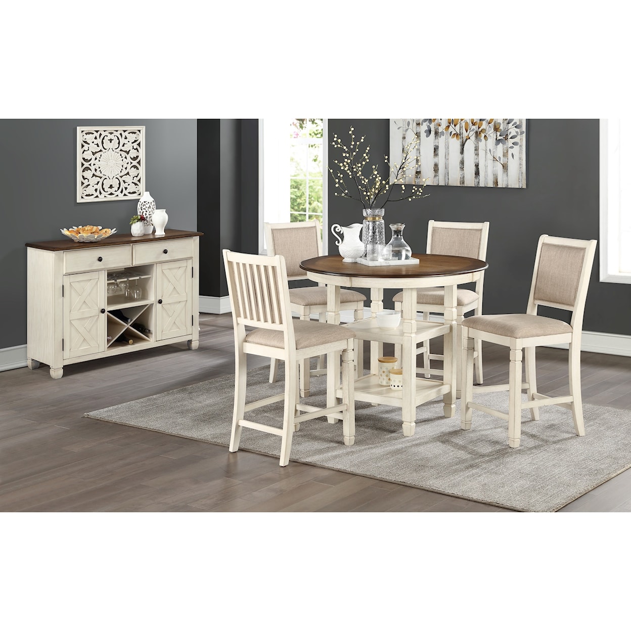 New Classic Prairie Point 5-Piece Table and Chair Set