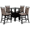 New Classic Prism 5-Piece Counter Height Table Set