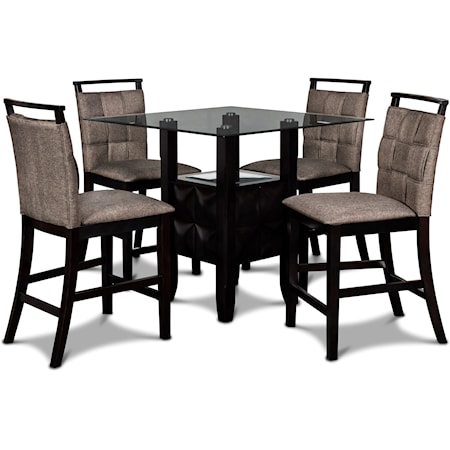 5-Piece Counter Height Table Set