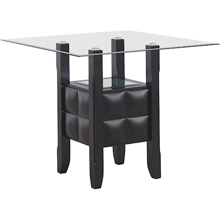 Transitional Square Counter Height Dining Table