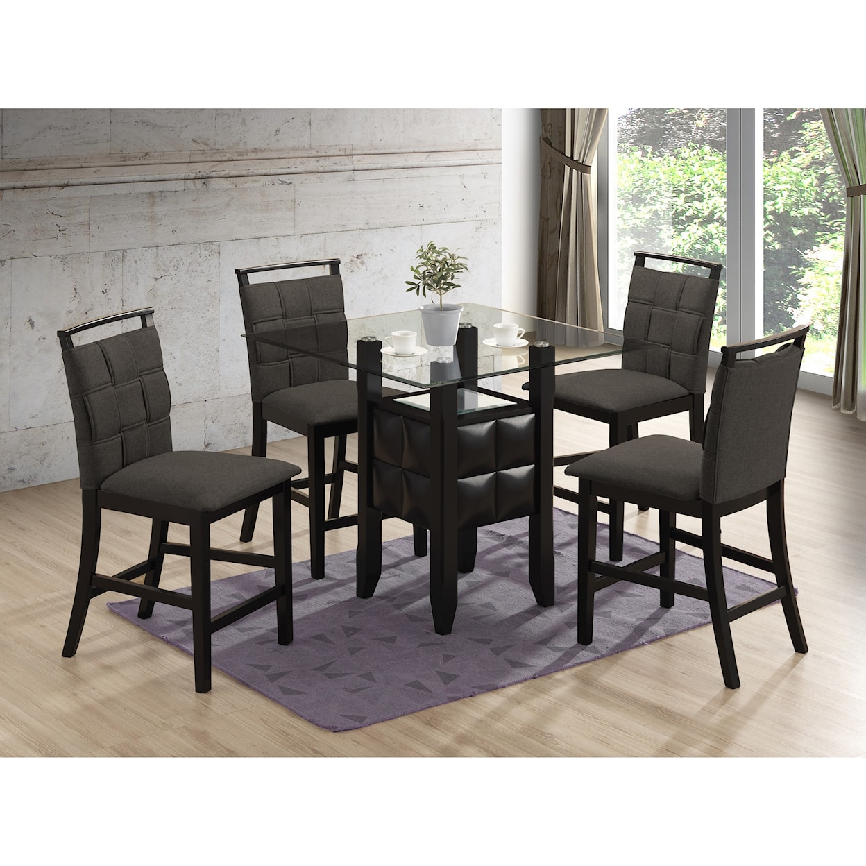 New Classic Furniture Prism Counter Dining Table