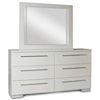 New Classic Furniture Sapphire Dresser and Mirror Set