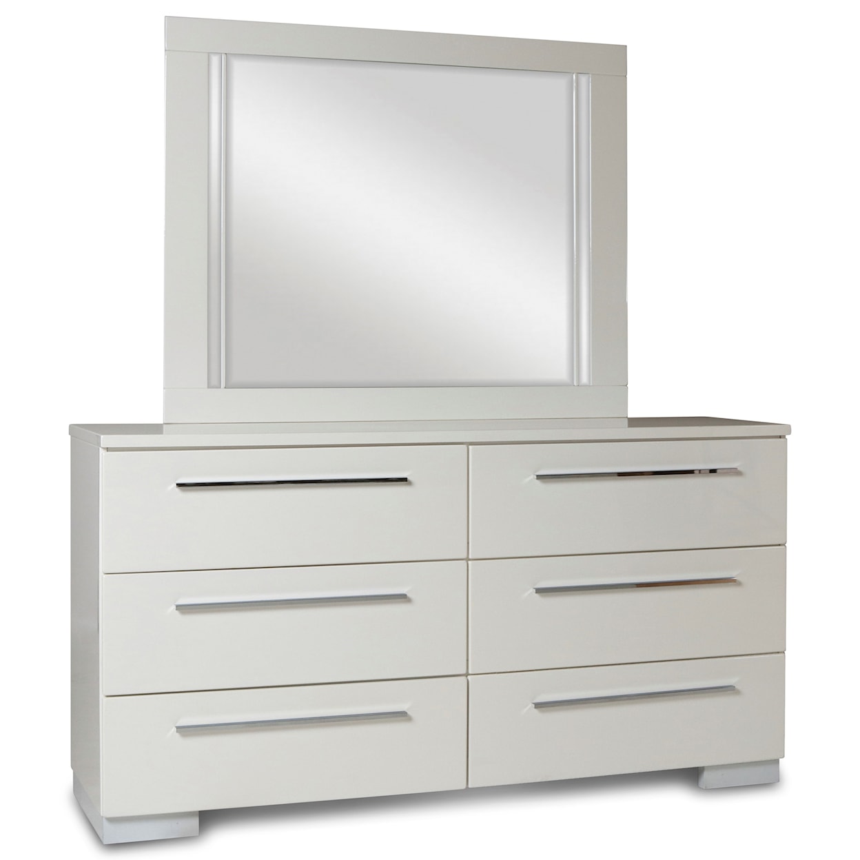 New Classic Furniture Sapphire Dresser and Mirror Set