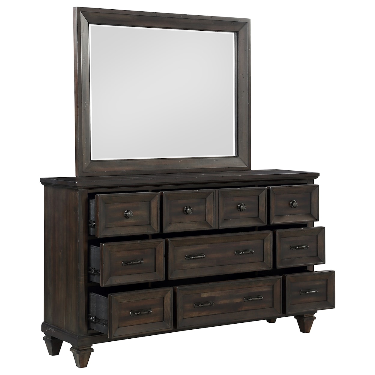 New Classic Furniture Sevilla Dresser and Mirror Set