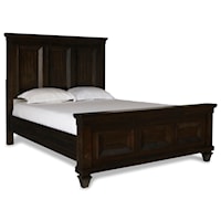Traditional California King Panel Bed with Picture Frame Detailing