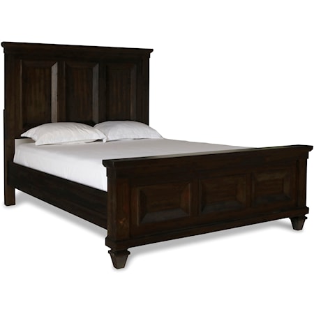 Traditional King Panel Bed with Picture Frame Detailing