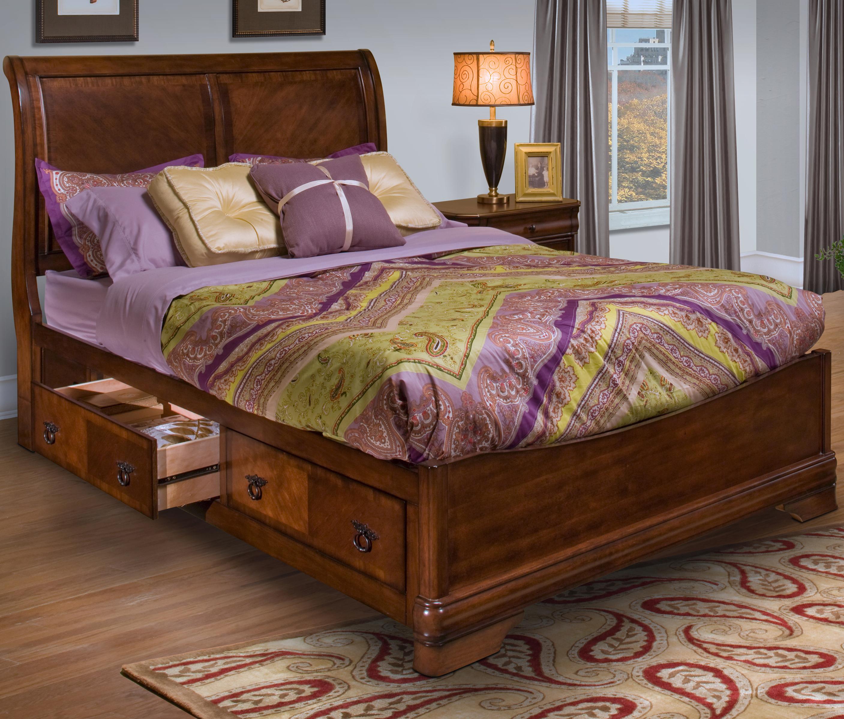 Queen Bed with Storage
