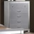 New Classic Valentino Five Drawer Chest with Mirrored Trim