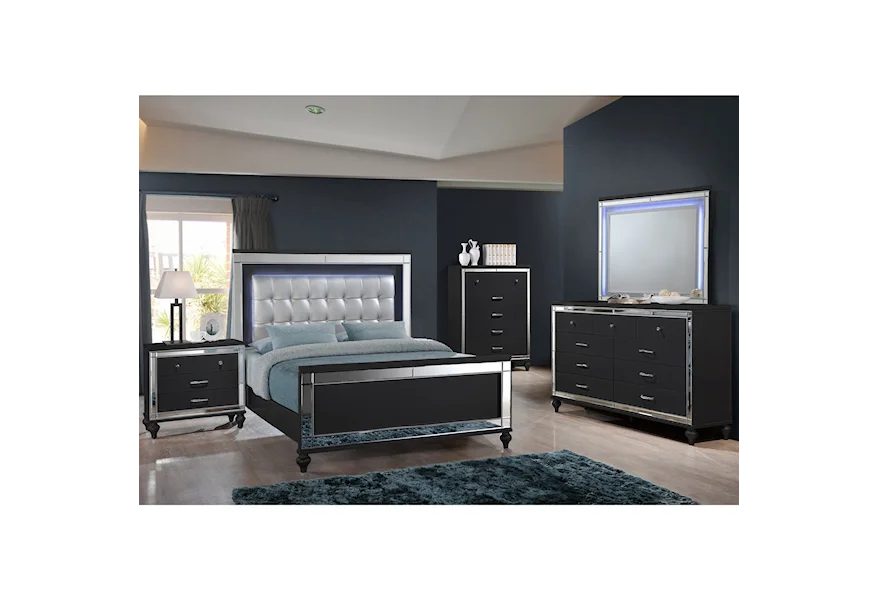 Valentino Queen Bedroom Group by New Classic at Beck's Furniture