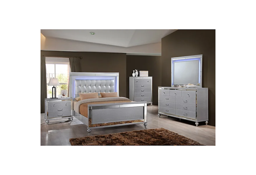 Valentino King Bedroom Group by New Classic at Beck's Furniture