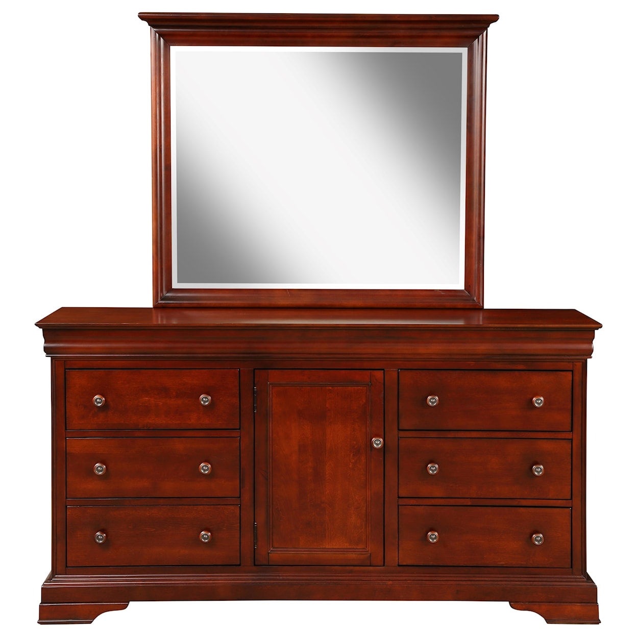 New Classic Furniture Versaille Dresser & Mirror Set