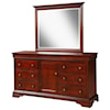 New Classic Furniture Versaille Dresser & Mirror Set