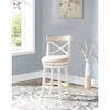 New Classic York 24" Counter Stool with Fabric Seat