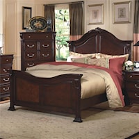 California King Poster Bed with Embellishment