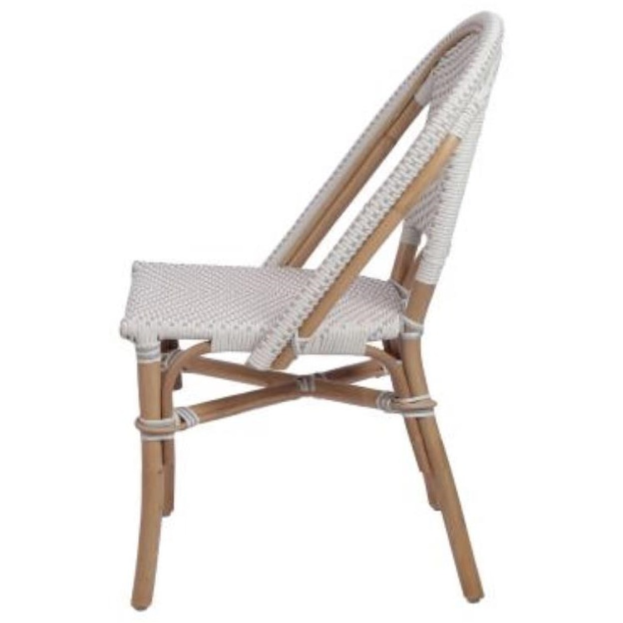 Happy Chair Avignon Avignon Paris Bistro Chair, White/ Gray