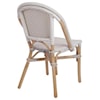 Happy Chair Avignon Avignon Paris Bistro Chair, White/ Gray