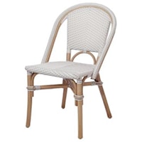 Avignon Paris Bistro Chair, White/ Gray
