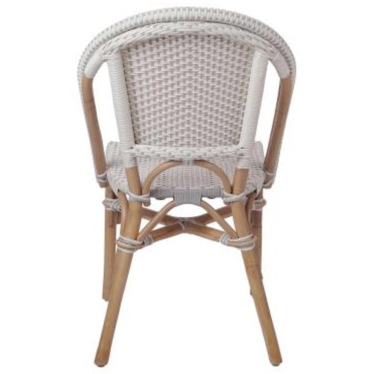 Happy Chair Avignon Avignon Paris Bistro Chair, White/ Gray