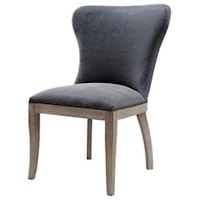 Dorsey Dining Chair Drift Wood Legs, Nubuck PU