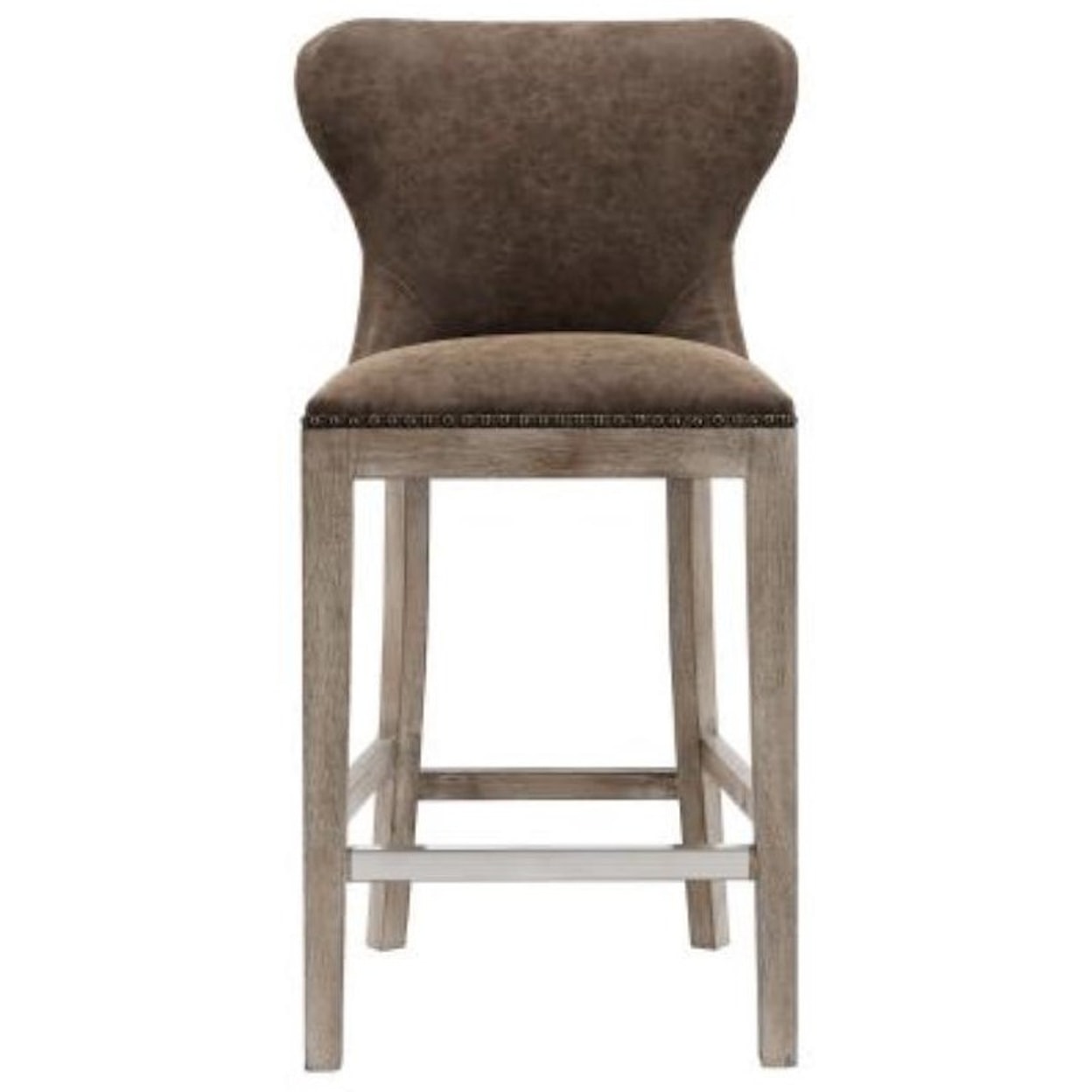 Happy Chair Dorsey Dorsey Counter Stool, Nubuck Chocolate