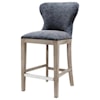 Happy Chair Dorsey Dorsey Counter Stool, Nubuck Charcoal