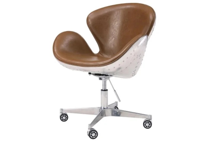Duval Duval Swivel Office Chair, Caramel at Reeds Furniture