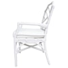 Happy Chair Kara Kara Rattan Arm Chair, White