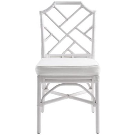 Kara Rattan Chair, White
