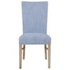 Happy Chair Milton Milton Fabric Chair NWO Legs, Blue Stripes