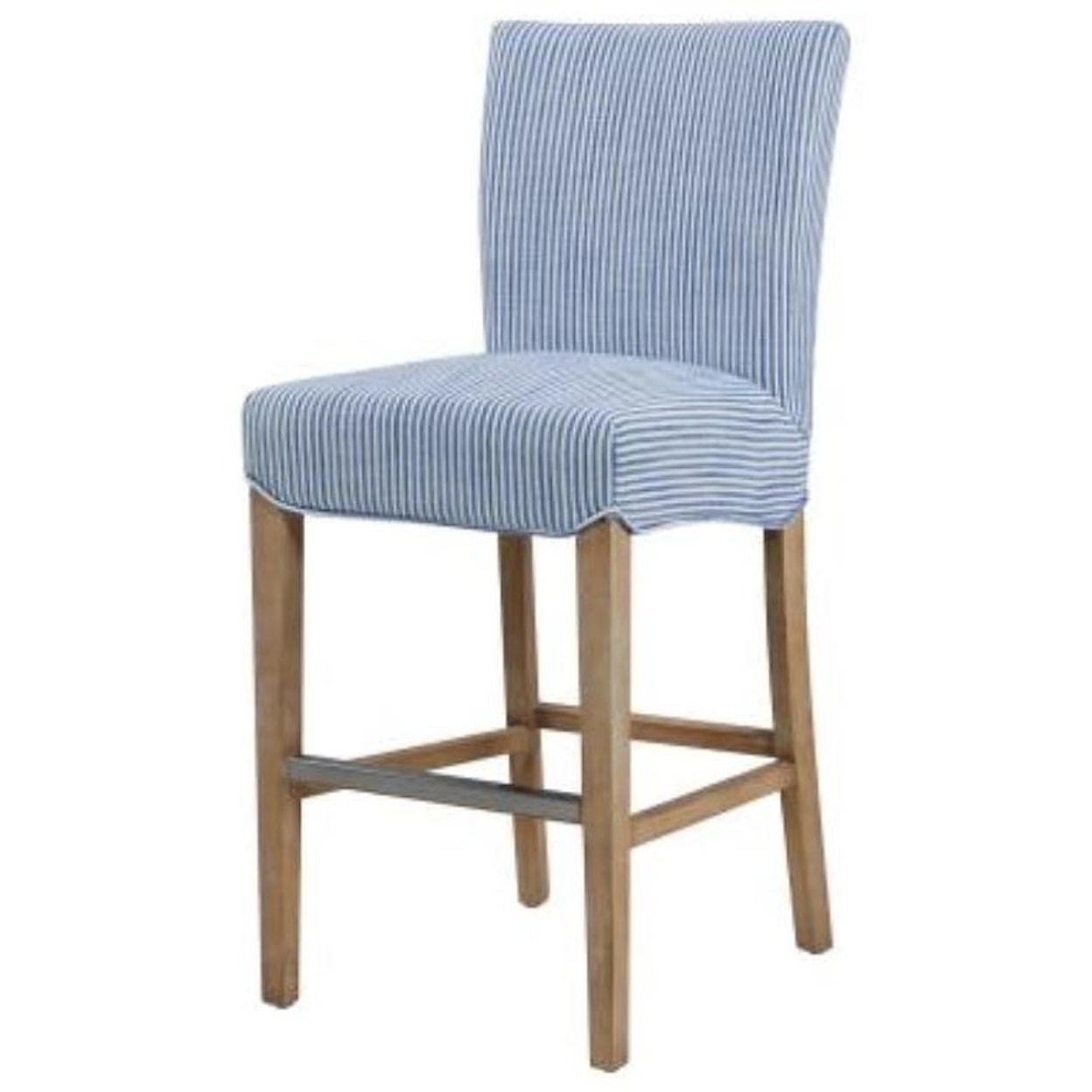 Happy Chair Milton Milton Counter Stool, Blue Stripes