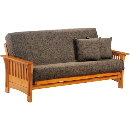 Honey Oak Full Size Futon