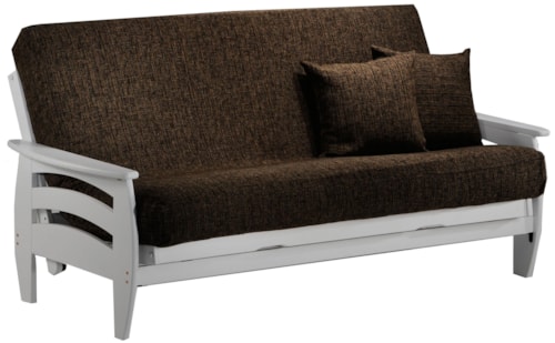White Chair Size Futon