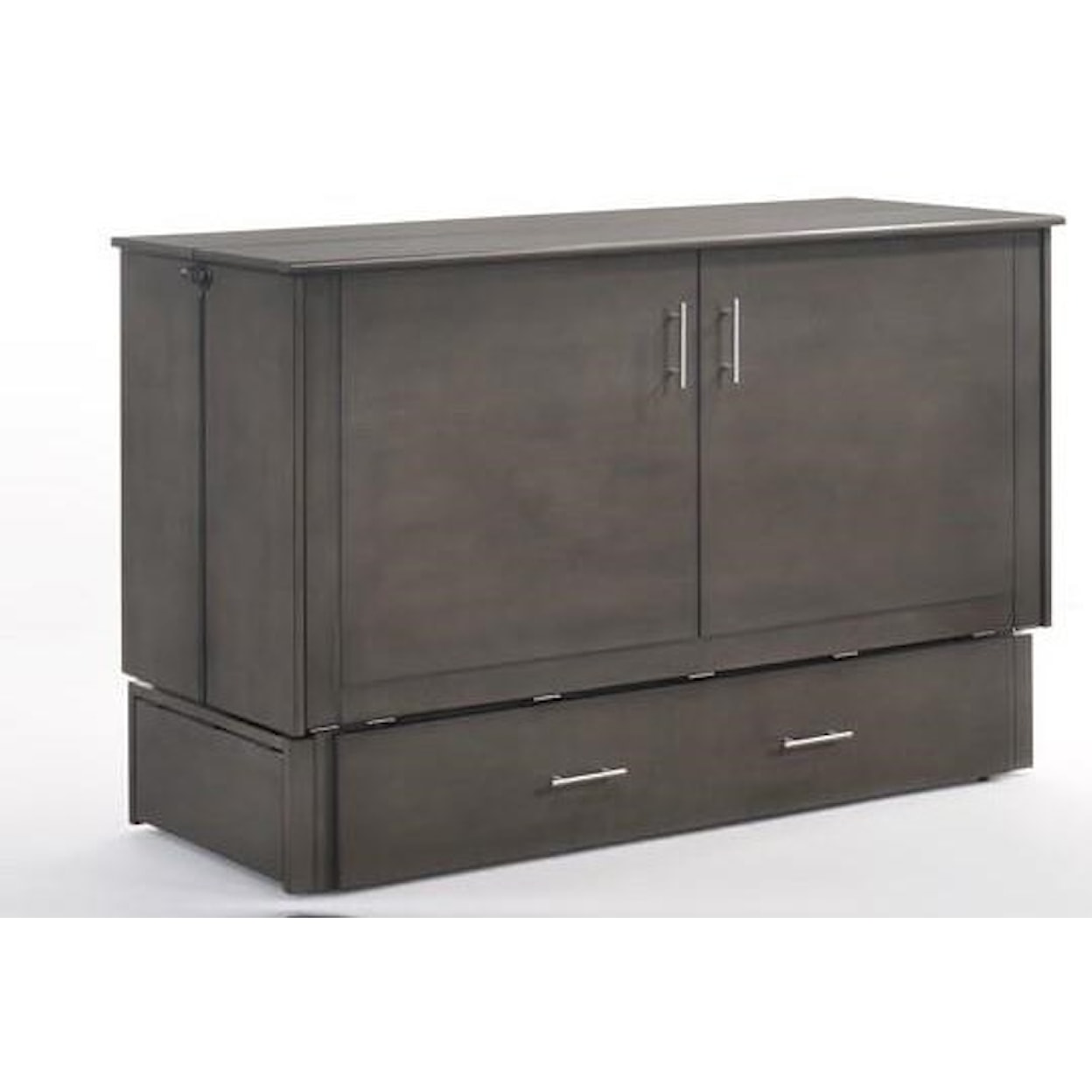 Night & Day Furniture Murphy Cabinet Bed Murphy Cabinet Bed in Stonewash Finish