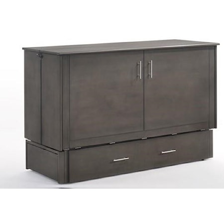 Murphy Cabinet Bed in Stonewash Finish