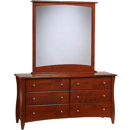 Clove Dresser and Mirror Combo