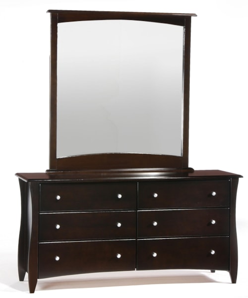 Clove Dresser and Mirror Combo